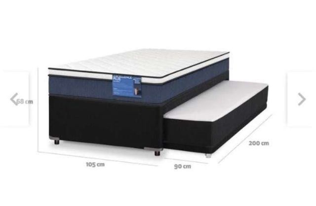 Cama nido , una plaza y media más respaldo