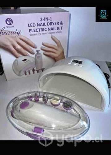 Kit 2 en 1 Manicure Lampara + Torno Set de uñas