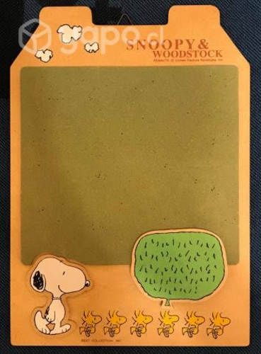 Antigua pizarra de corcho Snoopy Coleccionable