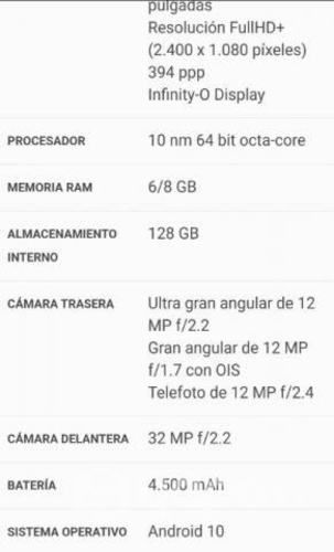 Galaxy note 10 lite