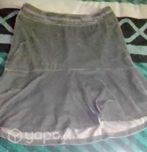 Falda en plush spandex, talla L