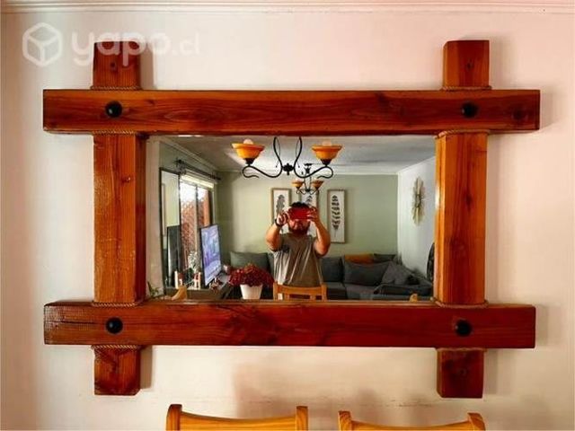 Espejo rústico madera