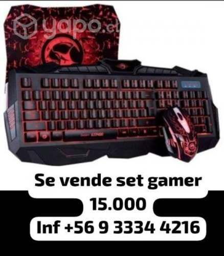 Mouse+teclado +almohadilla mouse