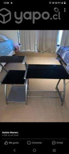 Vendo escritorio de vidrio