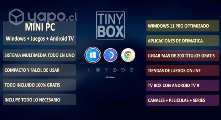 Tiny box todo en uno