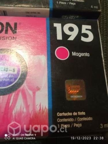 Tintas Epson 195 colores originales