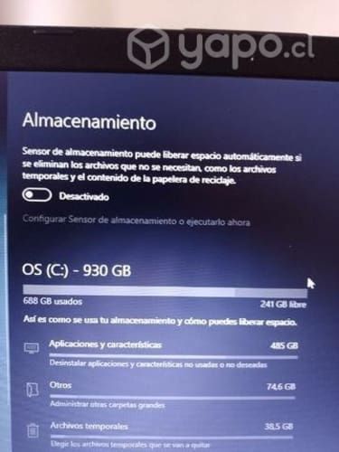 Notebook asus i3 8va generación//SSD 930GB