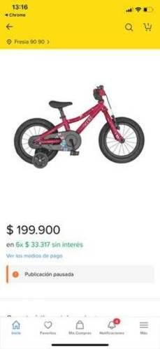 Bicicleta scott Aro 14