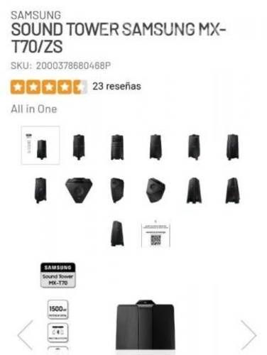 Sound tower Samsung MX- T70/ZS