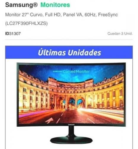 Monitor gamer samsung curvo