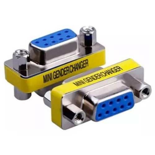 Copla serial hembra/hembra, 9 pines