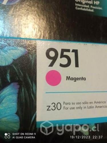 Tintas hp 951 colores originales