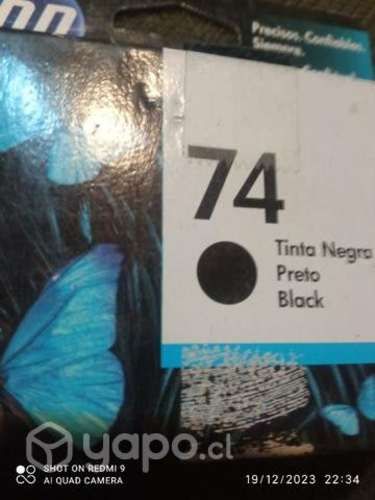 Tinta hp 74 black original