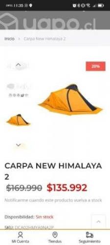 Mochila y carpa doite