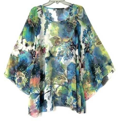 Blusa Murciélago Transparente Marca FBO Italy M/L