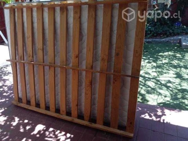 Cama 2 plazas mas colchon