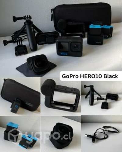 Gopro Hero10 Black + Accessories ¡COMO NUEVA