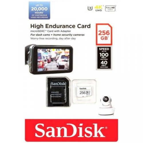 Memoria MicroSD Sandisk High Endurance 256GB