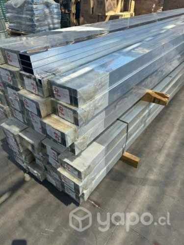 Perfil de aluminio 25x 75 x 6metros