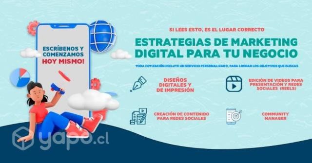 Servicios de diseño, edición y mkt digital