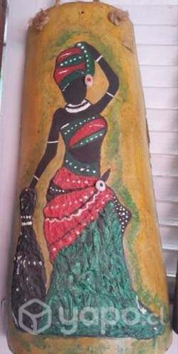 Tejas antiguas pintadas a mano