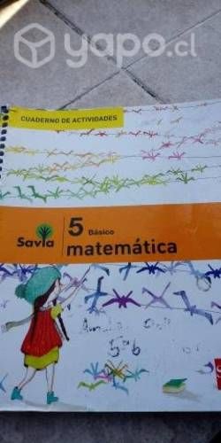 Cuaderno de actividades matematicas 5to basico sav