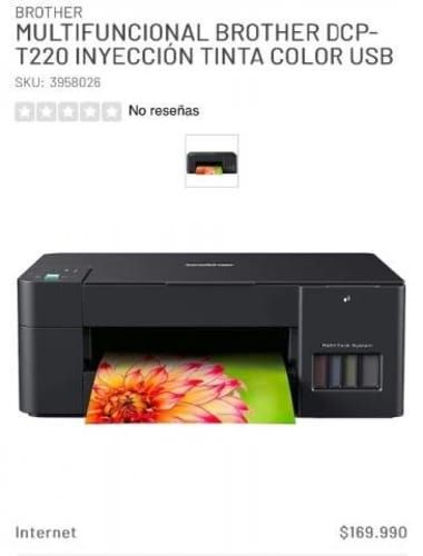 Impresora multifuncional de inyección de tinta