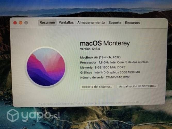 MacBook Air 2017 13&quot; i5 8GB RAM
