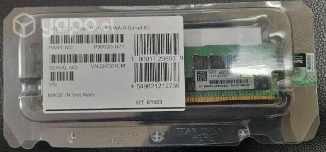 Memoria para servidor HPE 32GB 2Rx4 PC4-3200AA-R S