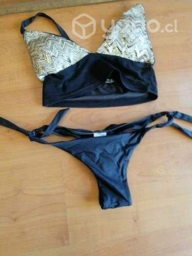 Conjunto de bikini con lentejuelas
