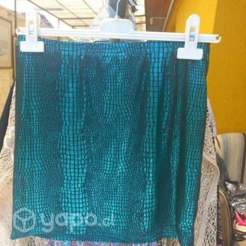 Mini falda de fiesta brillante talla S/M