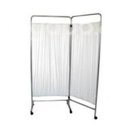 Biombo de 2 Cuerpos Blanco Con Ruedas