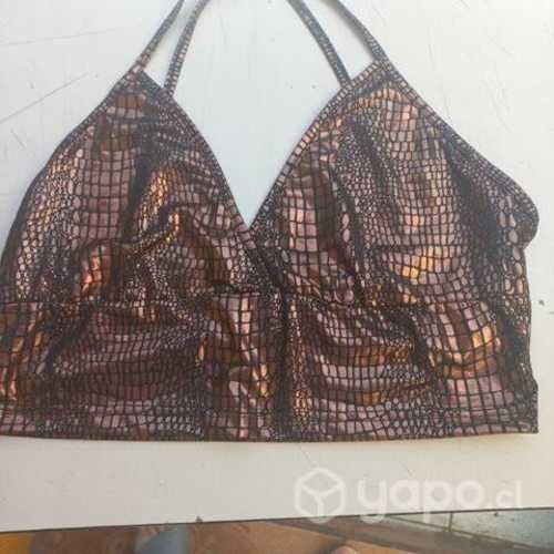 Top nuevo talla S/M/L plateado dorado,negro