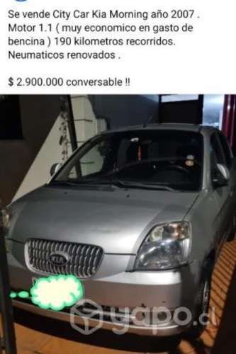 Vendo Kia Morning