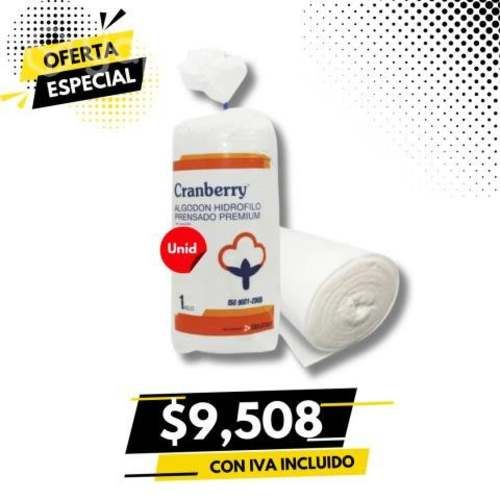 Algodón Hidrófilo Prensado Premium 1 Kg Cranberry