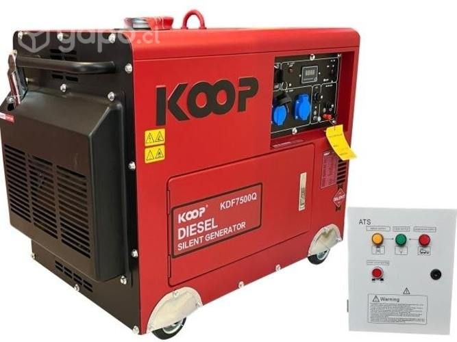 Generador Diesel Insonoro, 5500w Ats+caja Transfer