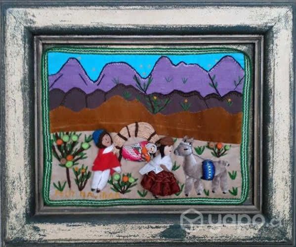 Cuadros en tela y lana