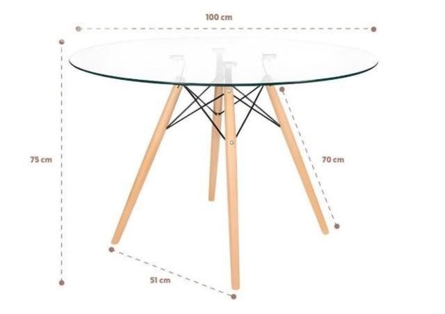 Comedor mesa vidrio y 4 sillas