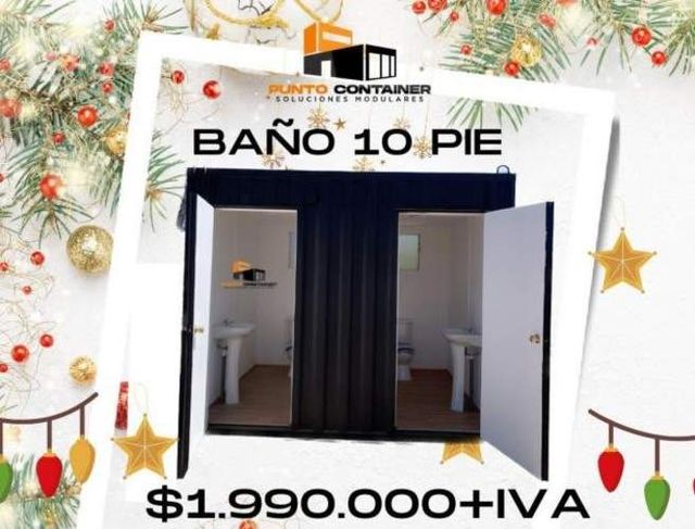 Container baño mixto 10pie, 4 artefactos ¡oferta