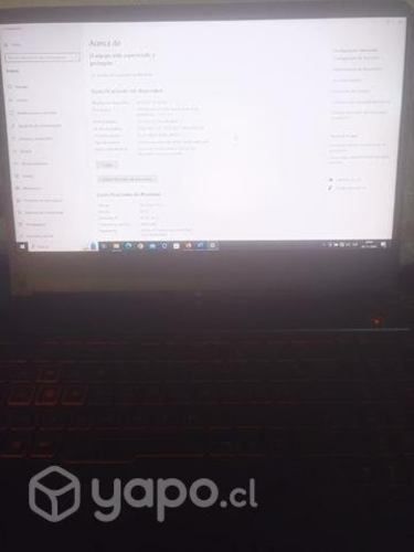Notebook Gamer 16Gb con detalles