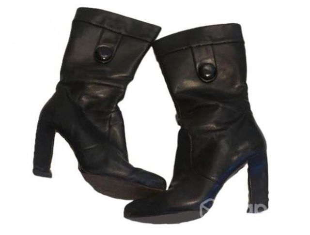 Botas Franco Sarto de cuero talla 37 negras