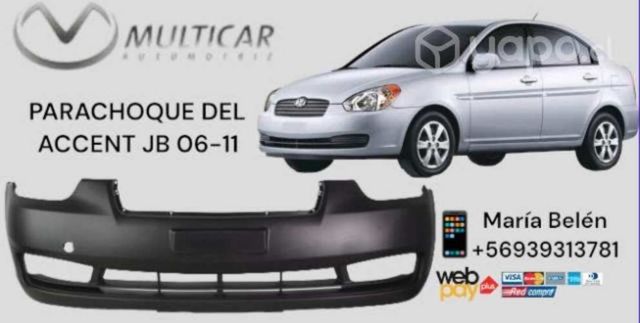 Parachoque delantero accent jb 06-11
