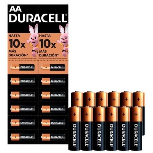 Pilas AA LR6 x12 1.5V Alcalina Cilindrica Duracell