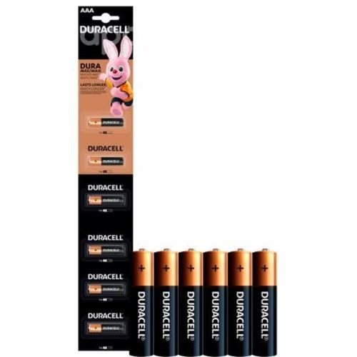 Pilas AAA LR03 x6 1.5V Alcalina Duracell Dura Mas