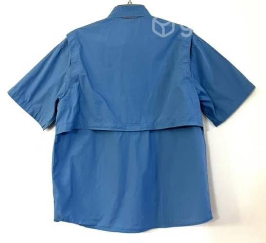 Camisa Marca Eddie Bauer Talla S/m Azul Acero