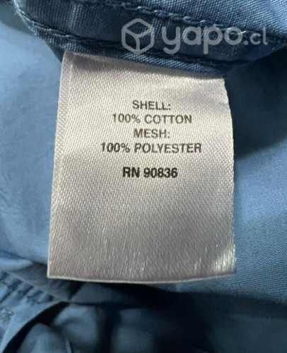 Camisa Marca Eddie Bauer Talla S/m Azul Acero