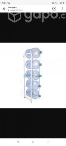 Rack bidones de agua