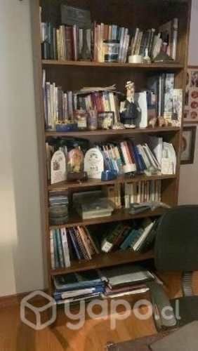 Biblioteca de madera enchapada