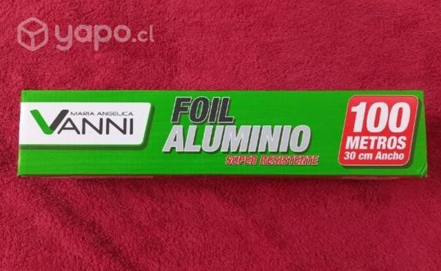 Papel Aluminio Rollo x 100 metros