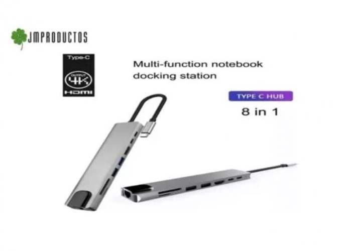 Adaptador Hub Usb Tipo C 8 En 1 Para Macbook Air P